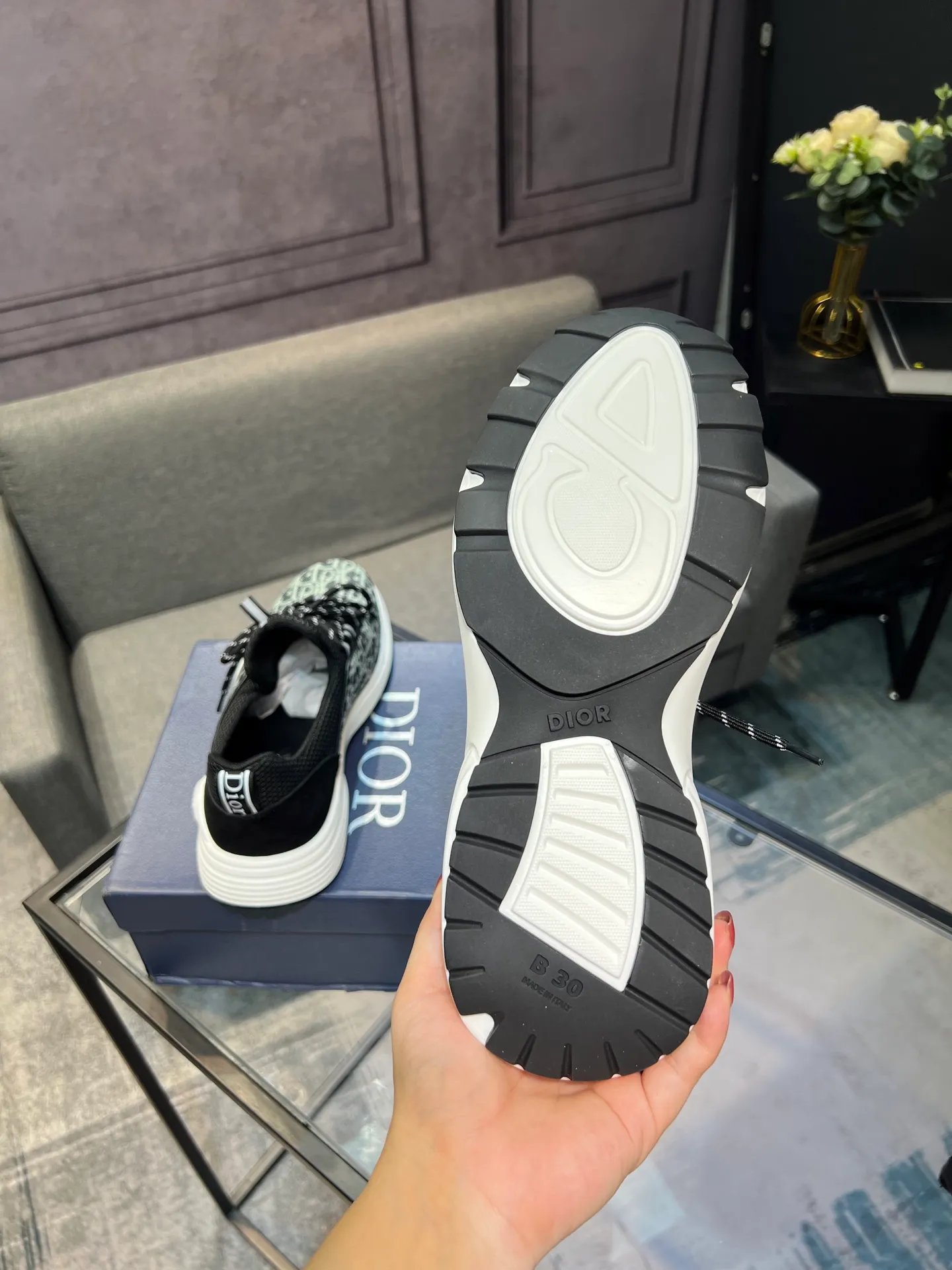 Men's shoes 💰400 [Dior] popular men's shoes, imported mesh splicing material, really inside. Original sole provided by the original factory, 38-45 (45 customized, non-refundable)